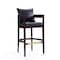 Manhattan Comfort Ritz Barstool in Black and Dark Walnut BS013-BK - alternate 1